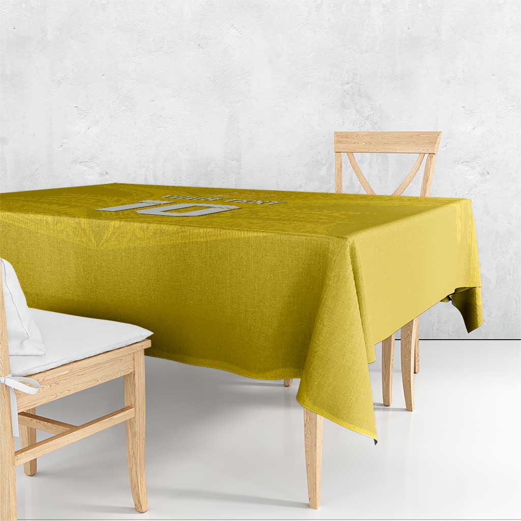 Custom Niue Rugby Tablecloth Hiapo Tribal Motifs Sporty Style - Polynesian Pride
