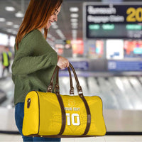 Custom Niue Rugby Travel Bag Hiapo Tribal Motifs Sporty Style LT03 - Polynesian Pride