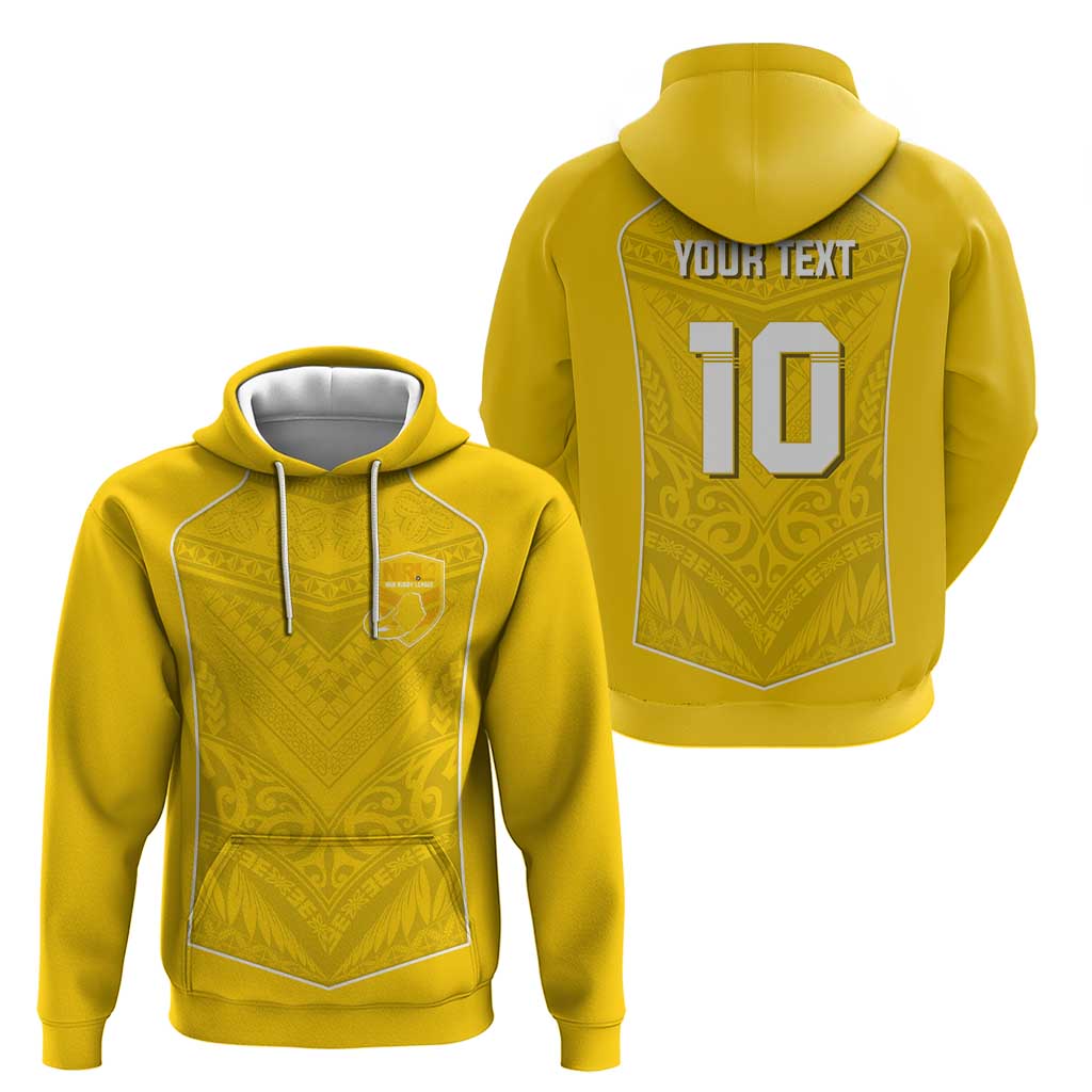 Custom Niue Rugby Zip Hoodie Hiapo Tribal Motifs Sporty Style LT03 - Polynesian Pride