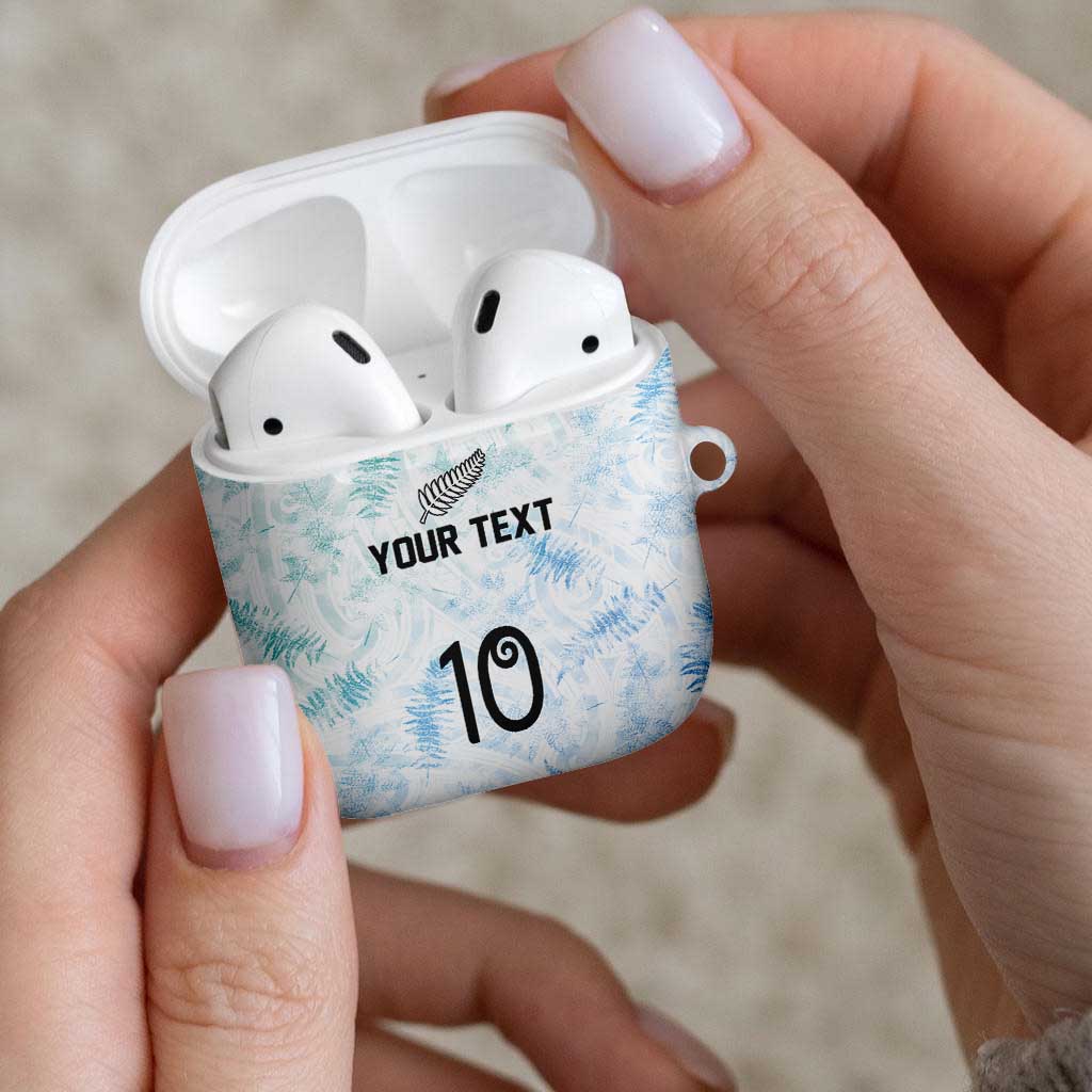 Custom New Zealand Football AirPods Case The Whites-Aotearoa Inspired LT03 - Polynesian Pride