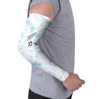 Custom New Zealand Football Arm Sleeves The Whites-Aotearoa Inspired LT03 - Polynesian Pride