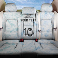 Custom New Zealand Football Back Car Seat Cover The Whites-Aotearoa Inspired LT03 One Size White - Polynesian Pride