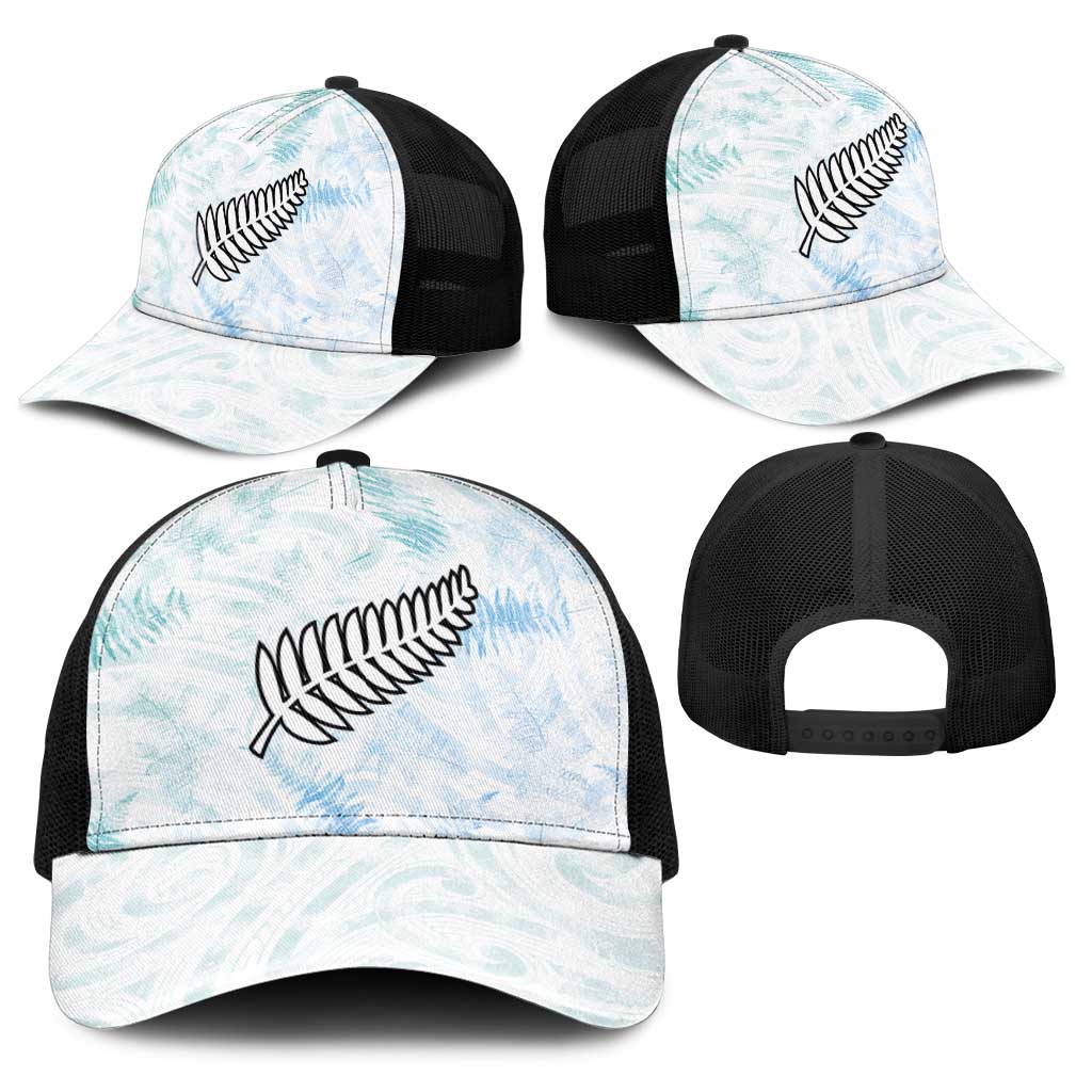 New Zealand Football Baseball Net Cap The Whites-Aotearoa Inspired - Polynesian Pride