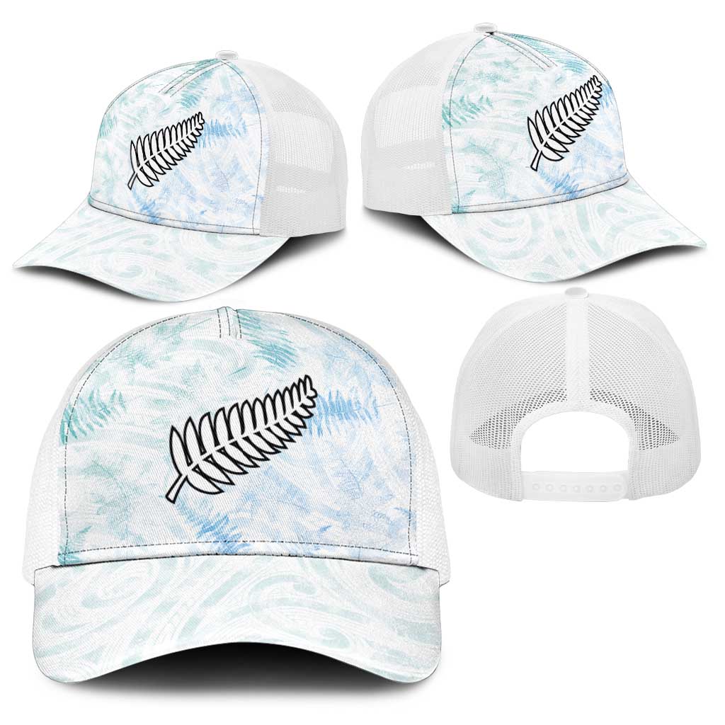 New Zealand Football Baseball Net Cap The Whites-Aotearoa Inspired - Polynesian Pride