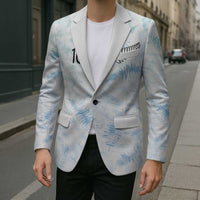 Custom New Zealand Football Blazer The Whites-Aotearoa Inspired - Polynesian Pride