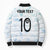 Custom New Zealand Football Bomber Puffer Jacket The Whites-Aotearoa Inspired - Polynesian Pride