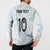 Custom New Zealand Football Button Sweatshirt The Whites-Aotearoa Inspired - Polynesian Pride