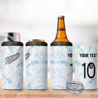 Custom New Zealand Football 4 in 1 Can Cooler Tumbler The Whites-Aotearoa Inspired LT03 - Polynesian Pride