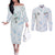 Custom New Zealand Football Couples Matching Off The Shoulder Long Sleeve Dress and Long Sleeve Button Shirt The Whites-Aotearoa Inspired - Polynesian Pride