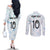 Custom New Zealand Football Couples Matching Off The Shoulder Long Sleeve Dress and Long Sleeve Button Shirt The Whites-Aotearoa Inspired - Polynesian Pride
