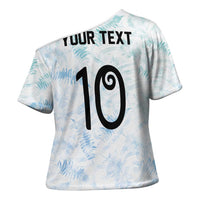 Custom New Zealand Football Cross Shoulder Shirt The Whites-Aotearoa Inspired LT03 - Polynesian Pride