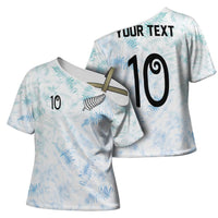 Custom New Zealand Football Cross Shoulder Shirt The Whites-Aotearoa Inspired LT03 - Polynesian Pride