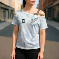 Custom New Zealand Football Cross Shoulder Shirt The Whites-Aotearoa Inspired LT03 - Polynesian Pride