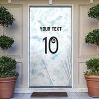 Custom New Zealand Football Door Cover The Whites-Aotearoa Inspired LT03 White - Polynesian Pride