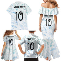 Custom New Zealand Football Family Matching Mermaid Dress and Hawaiian Shirt The Whites-Aotearoa Inspired LT03 - Polynesian Pride
