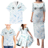 Custom New Zealand Football Family Matching Puletasi and Hawaiian Shirt The Whites-Aotearoa Inspired LT03 - Polynesian Pride