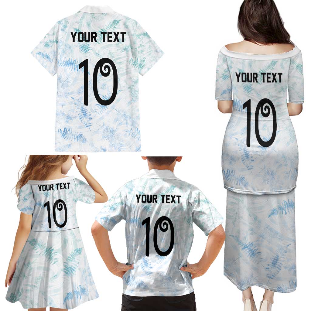 Custom New Zealand Football Family Matching Puletasi and Hawaiian Shirt The Whites-Aotearoa Inspired LT03 - Polynesian Pride