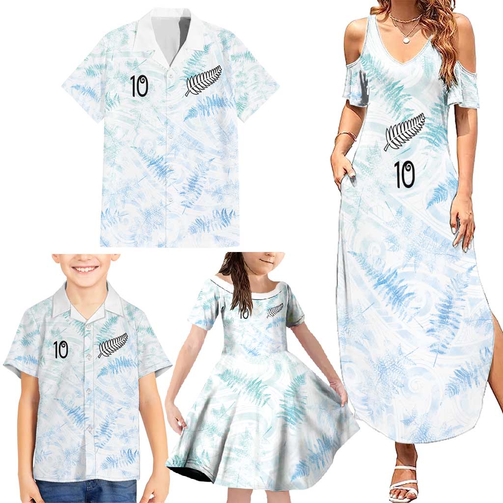 Custom New Zealand Football Family Matching Summer Maxi Dress and Hawaiian Shirt The Whites-Aotearoa Inspired LT03 - Polynesian Pride