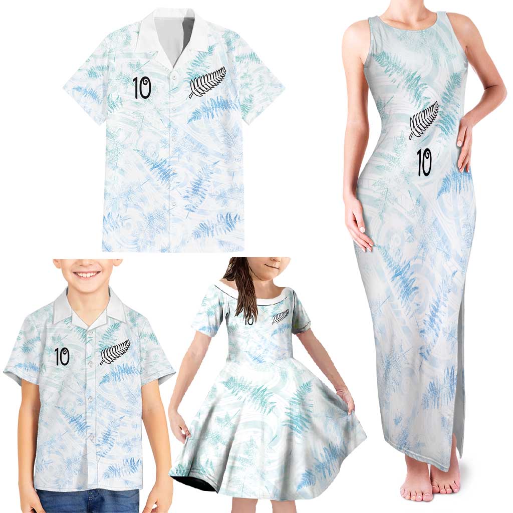 Custom New Zealand Football Family Matching Tank Maxi Dress and Hawaiian Shirt The Whites-Aotearoa Inspired LT03 - Polynesian Pride