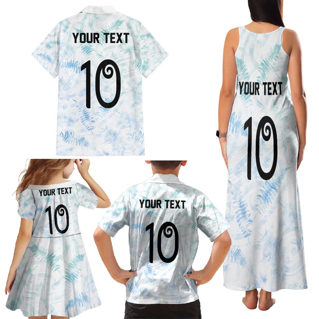 Custom New Zealand Football Family Matching Tank Maxi Dress and Hawaiian Shirt The Whites-Aotearoa Inspired LT03 - Polynesian Pride