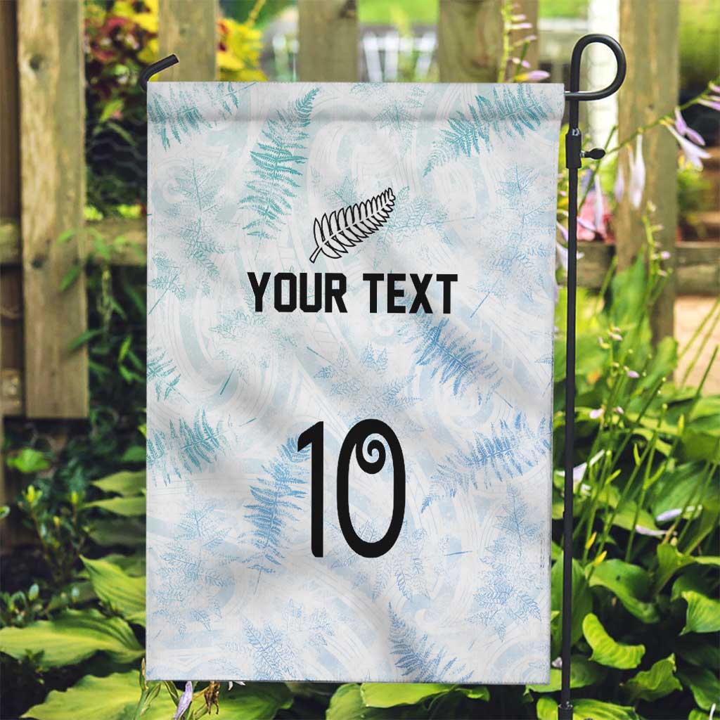 Custom New Zealand Football Garden Flag The Whites-Aotearoa Inspired LT03 Garden Flag White - Polynesian Pride