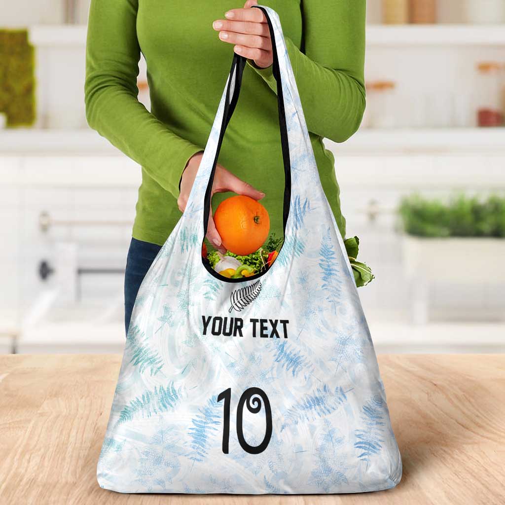 Custom New Zealand Football Grocery Bag The Whites-Aotearoa Inspired LT03 - Polynesian Pride
