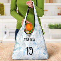 Custom New Zealand Football Grocery Bag The Whites-Aotearoa Inspired LT03 - Polynesian Pride