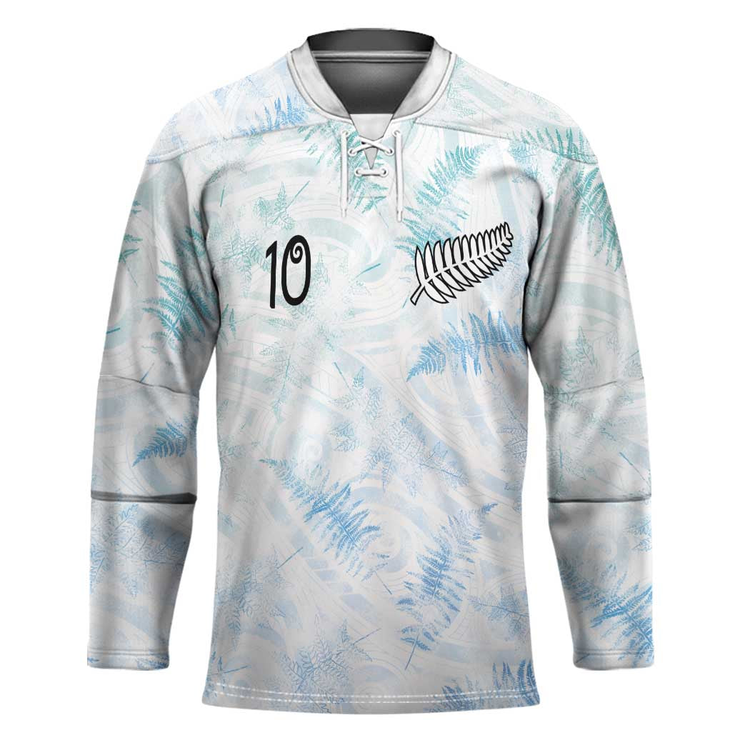 Custom New Zealand Football Hockey Jersey The Whites-Aotearoa Inspired LT03 Unisex White - Polynesian Pride