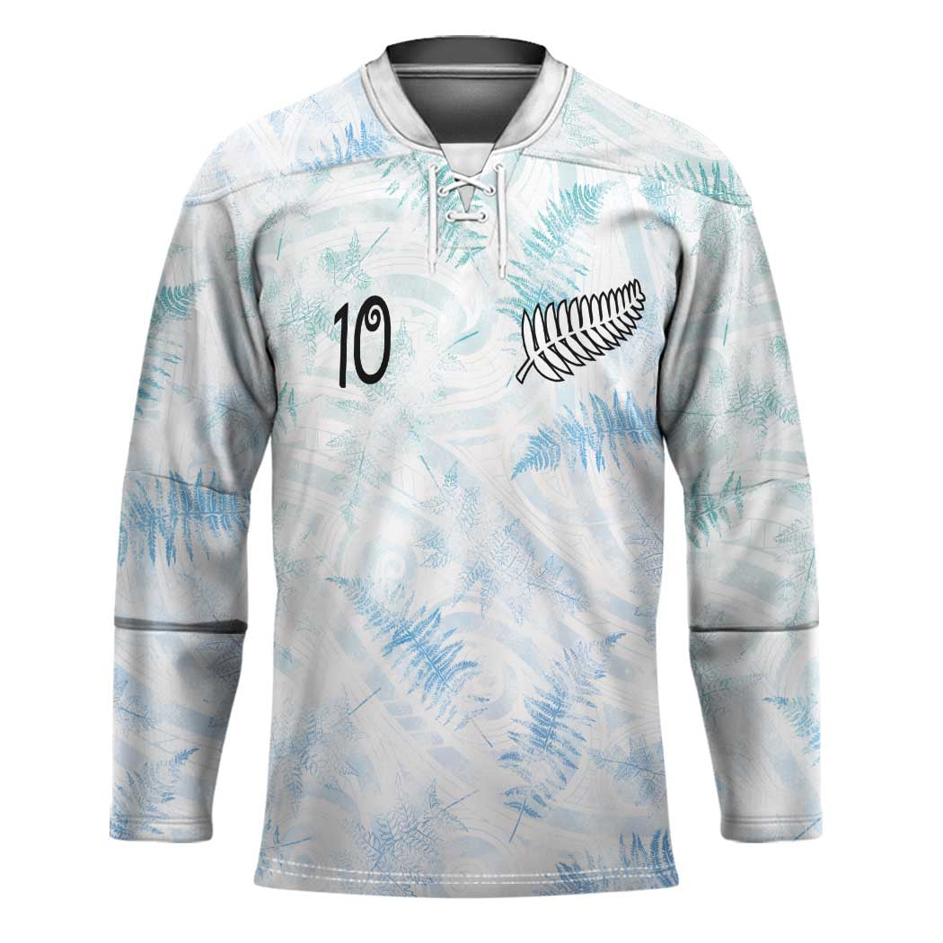 Custom New Zealand Football Hockey Jersey The Whites-Aotearoa Inspired - Polynesian Pride