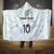 Custom New Zealand Football Hooded Blanket The Whites-Aotearoa Inspired - Polynesian Pride