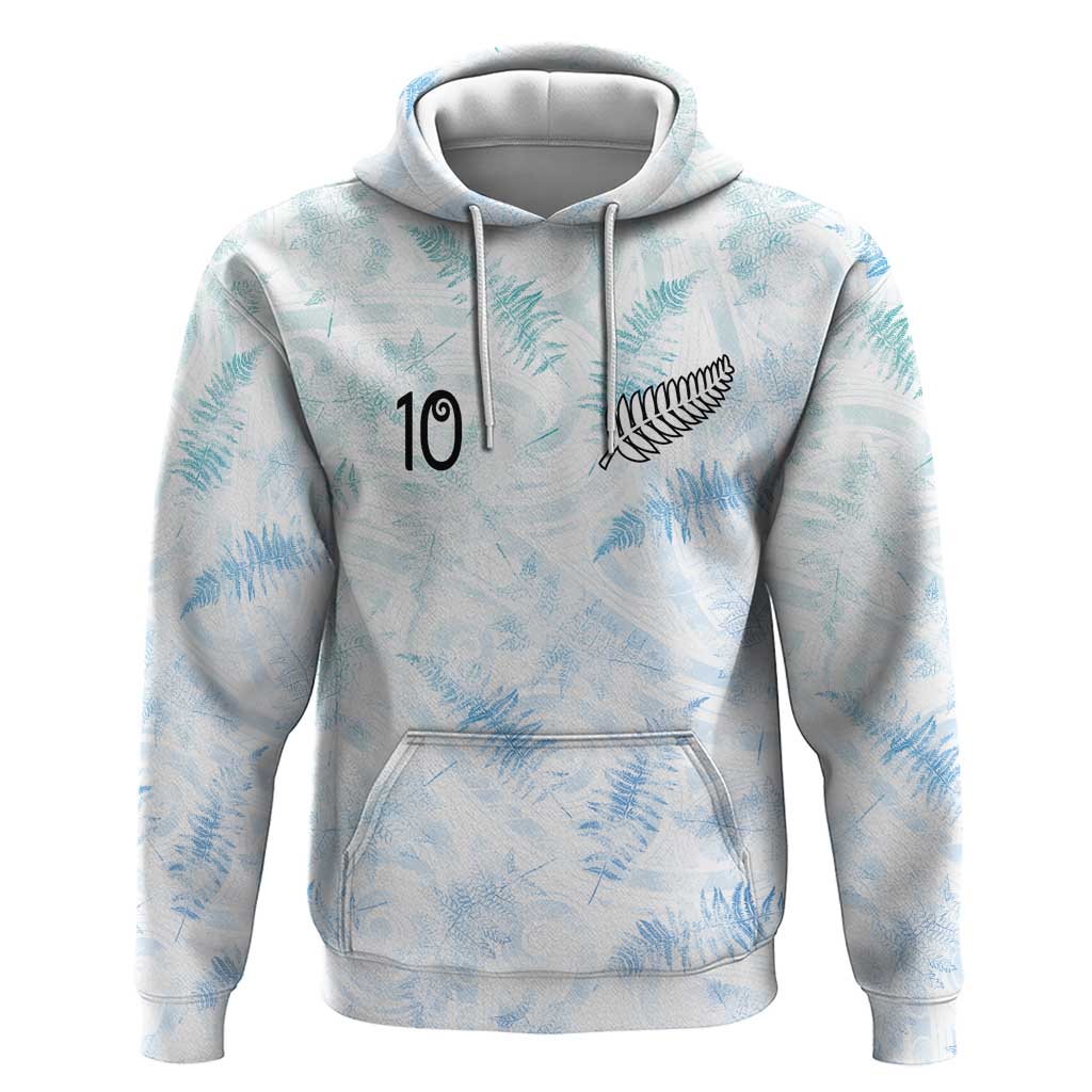 Custom New Zealand Football Hoodie The Whites-Aotearoa Inspired LT03 Pullover Hoodie White - Polynesian Pride