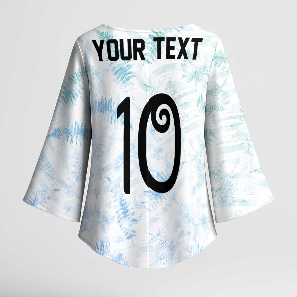 Custom New Zealand Football Kimono Sleeve Blouse The Whites-Aotearoa Inspired LT03 - Polynesian Pride