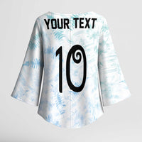 Custom New Zealand Football Kimono Sleeve Blouse The Whites-Aotearoa Inspired LT03 - Polynesian Pride