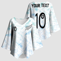 Custom New Zealand Football Kimono Sleeve Blouse The Whites-Aotearoa Inspired LT03 - Polynesian Pride