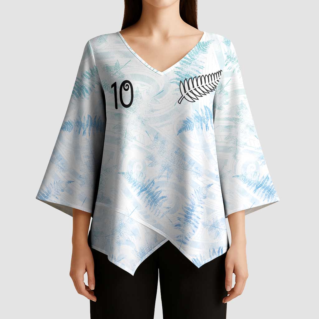 Custom New Zealand Football Kimono Sleeve Blouse The Whites-Aotearoa Inspired LT03 - Polynesian Pride