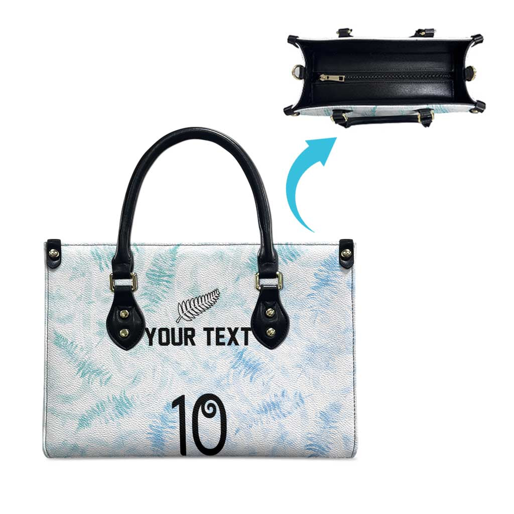 Custom New Zealand Football Leather Bag The Whites-Aotearoa Inspired - Polynesian Pride
