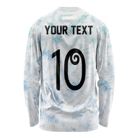 Custom New Zealand Football Long Sleeve Shirt The Whites-Aotearoa Inspired LT03 - Polynesian Pride