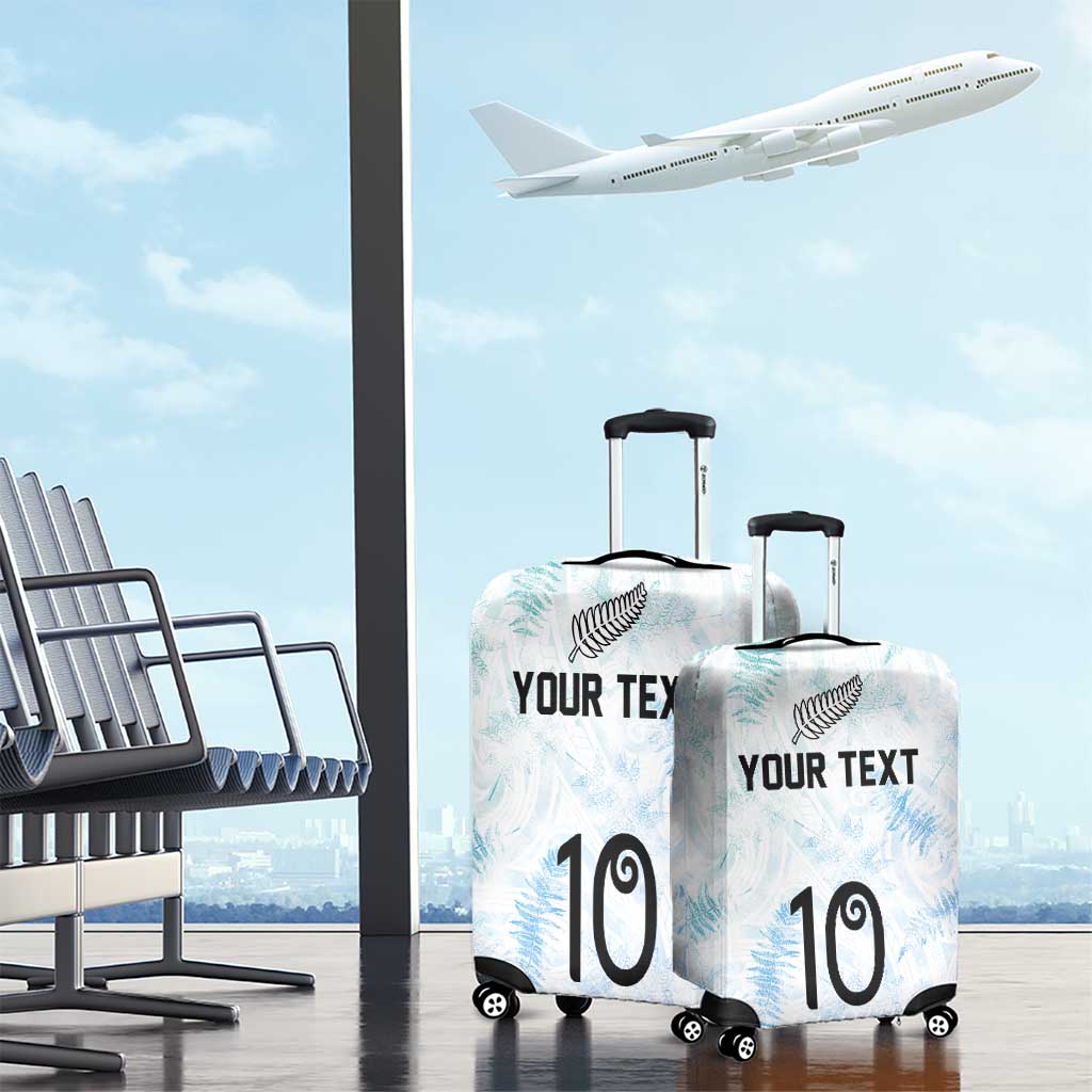 Custom New Zealand Football Luggage Cover The Whites-Aotearoa Inspired - Polynesian Pride