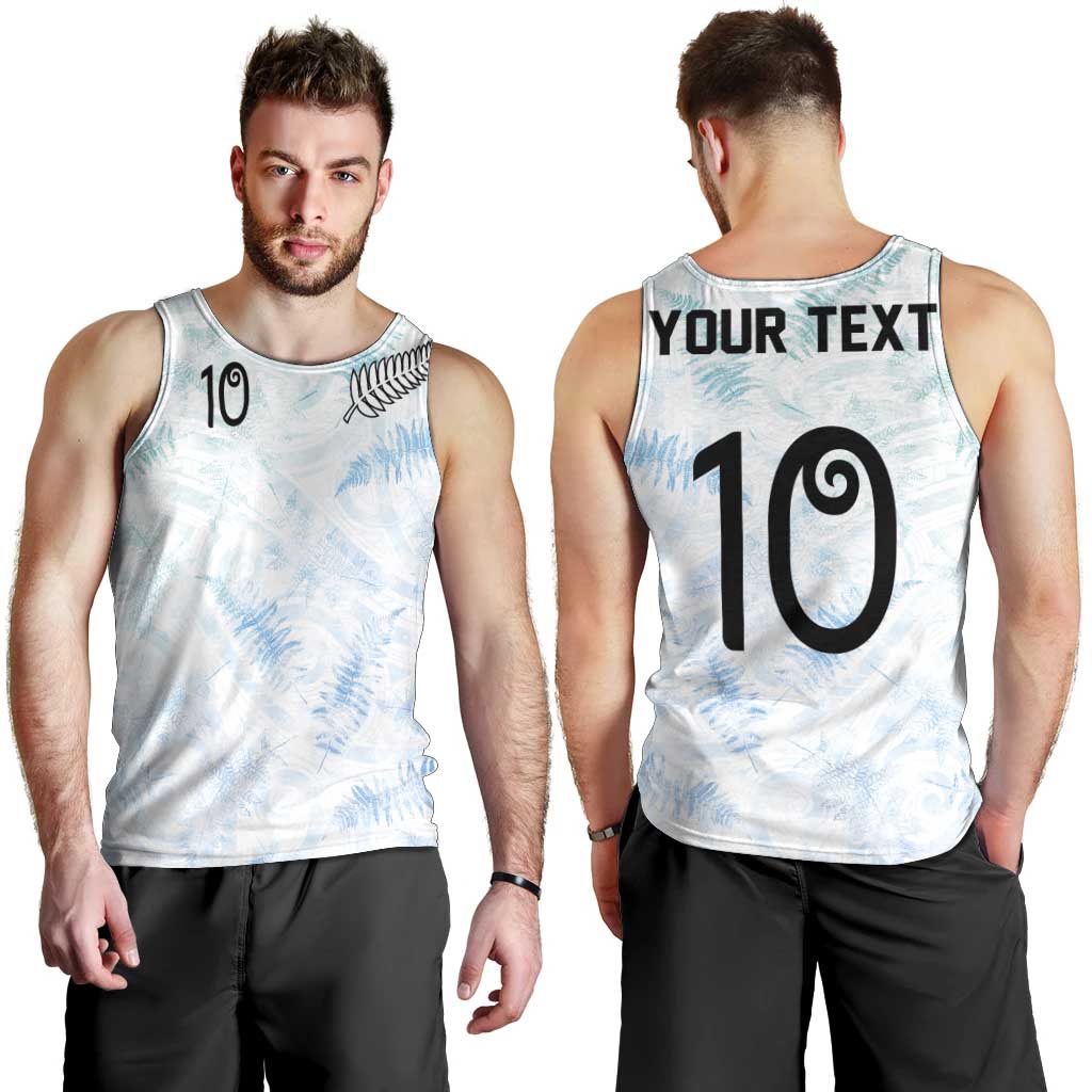 Custom New Zealand Football Men Tank Top The Whites-Aotearoa Inspired LT03 - Polynesian Pride