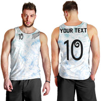 Custom New Zealand Football Men Tank Top The Whites-Aotearoa Inspired LT03 - Polynesian Pride