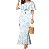 Custom New Zealand Football Mermaid Dress The Whites-Aotearoa Inspired LT03 Women White - Polynesian Pride