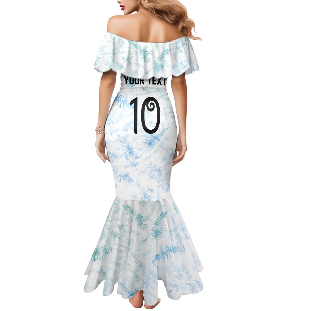 Custom New Zealand Football Mermaid Dress The Whites-Aotearoa Inspired LT03 - Polynesian Pride