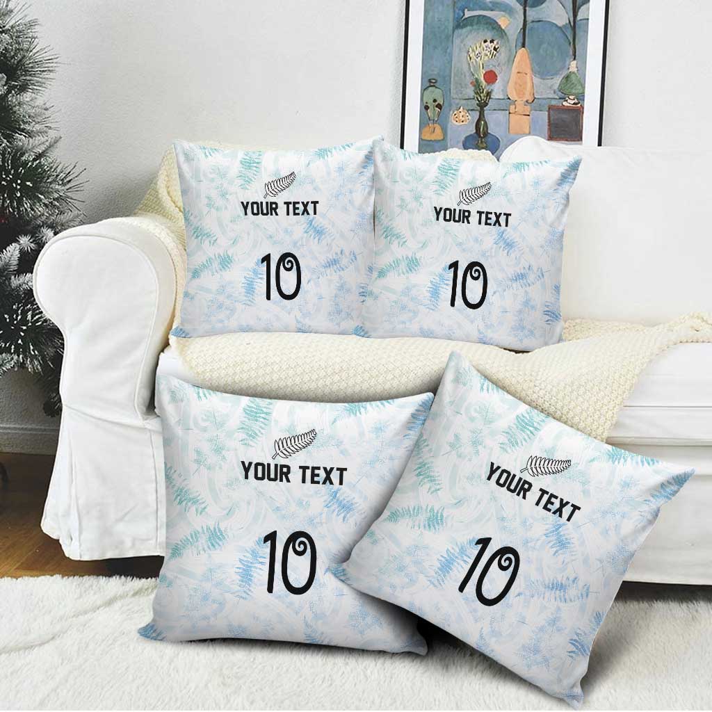 Custom New Zealand Football Pillow Cover The Whites-Aotearoa Inspired - Polynesian Pride