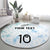 Custom New Zealand Football Round Carpet The Whites-Aotearoa Inspired - Polynesian Pride