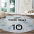 Custom New Zealand Football Round Carpet The Whites-Aotearoa Inspired - Polynesian Pride