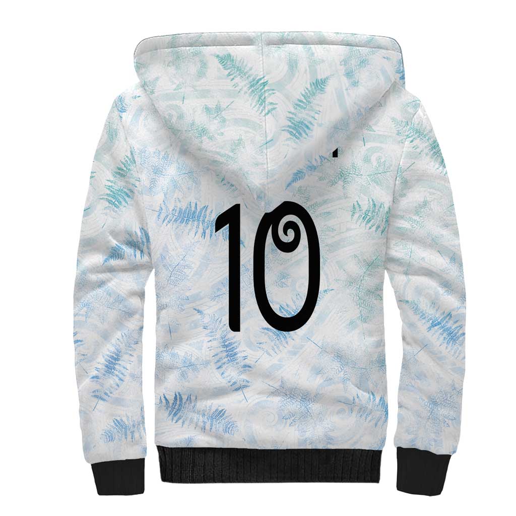 Custom New Zealand Football Sherpa Hoodie The Whites-Aotearoa Inspired LT03 - Polynesian Pride