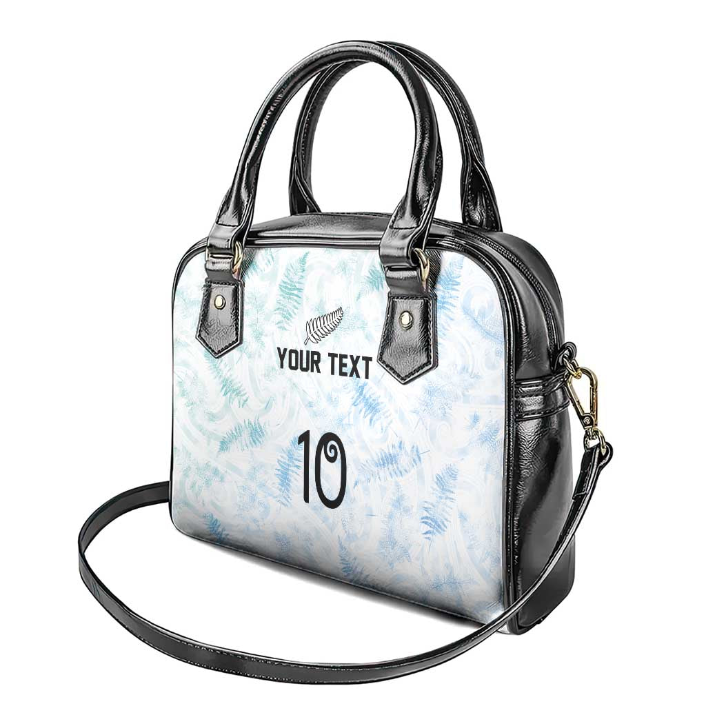 Custom New Zealand Football Shoulder Handbag The Whites-Aotearoa Inspired - Polynesian Pride