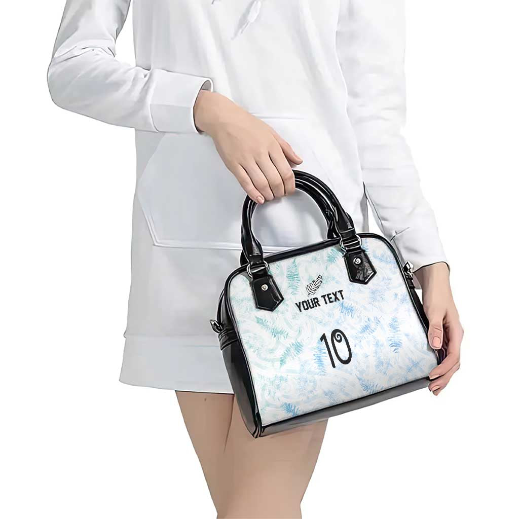 Custom New Zealand Football Shoulder Handbag The Whites-Aotearoa Inspired - Polynesian Pride