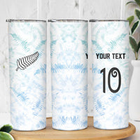 Custom New Zealand Football Skinny Tumbler The Whites-Aotearoa Inspired LT03 - Polynesian Pride