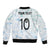 Custom New Zealand Football Sleeve Zip Bomber Jacket The Whites-Aotearoa Inspired - Polynesian Pride